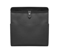 Cubo de basura para coche, a prueba de fugas, con dispensador de pañuelos, material de cuero, organizador de asiento trasero con portavasos, contenedor de cuero compacto para accesorios de