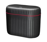 Cubo de basura para coche con tapa - Organizador espacioso de almacenamiento de residuos, contenedor de basura | Accesorio interior del vehículo, compatible con sedán Suv Van Mpv Truck, fácil limpieza