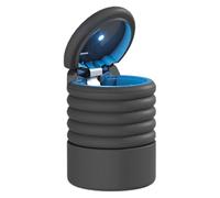 Cubo de basura para coche - Cubo de basura plegable de silicona con tapa, cubo de basura impermeable de gran capacidad | Caja de almacenamiento creativa, cubo de basura lavable para coches, camiones