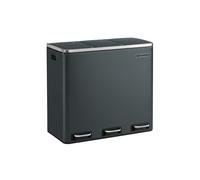 Cubo de Basura para Cocina Papelera para Reciclaje Cubo con Pedales Gris Verdoso