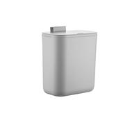Cubo de Basura para Cocina Relaxdays, 9 l, Colgante para residuos orgánicos y restos, contenedor, plástico, Gris