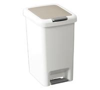 Cubo de basura para el hogar, cubo de basura de cocina, pedal de pedal | cierre suave, protección ergonómica contra olores, para el baño y el salón