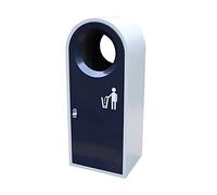 Cubo de basura para exteriores Bote de Basura for Exteriores de Moda, Bote de Basura Comercial Galvanizado, con Pico Redondo, Bote de Basura de Gran Capacidad, 52 L/13,7 Galones Para patios, cocinas y