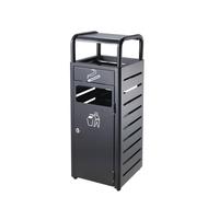Cubo De Basura Para Exteriores Cenicero Vertical de acero inoxidable for exteriores, cubo de basura for fumar en la comunidad, for Villa, comercial Cubo De Basura Para Exteriores Con Tapa(A)