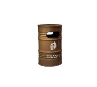 Cubo de basura para exteriores Contenedor De 240L De Gran Capacidad Estilo Industrial Al Aire Libre Hierro Comercial Lata De Gasolina Grande Creativa Grande Para patios, cocinas y entretenimiento al a