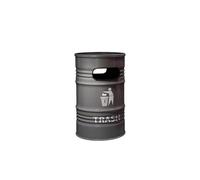 Cubo de basura para exteriores Contenedor De 240L De Gran Capacidad Estilo Industrial Al Aire Libre Hierro Comercial Lata De Gasolina Grande Creativa Grande Para patios, cocinas y entretenimiento al a