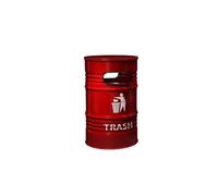 Cubo de basura para exteriores Contenedor De 240L De Gran Capacidad Estilo Industrial Al Aire Libre Hierro Comercial Lata De Gasolina Grande Creativa Grande Para patios, cocinas y entretenimiento al a