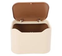 Cubo de Basura para Gatos, Bandeja de Cerrada para Gatos, Tapa Tipo Prensa, Caja de para Gatitos, contenedor de Basura para el hogar, Apartamentos, Interiores, 7.1 x 4.9 x 5.1 Pulgadas
