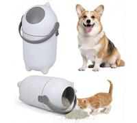 Cubo de basura para pañales, 15 litros, tapa antiolor, compatible con cualquier bolsa de basura, uso con una mano, puede contener hasta 16 capas, fácil de limpiar, arena