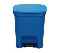 Cubo de basura pedal, cubo de basura fina Pedal, cubierta protectora contra | Cubo de basura rectangular con pedal de cierre suave para cocina, baño, dormitorio, oficina, guardería, buan