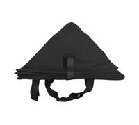 Cubo de basura plegable para camping, bolsa de almacenamiento de gran capacidad para aventuras al aire libre, construcción de tela Oxford 600D (negro L)