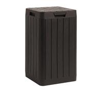 Cubo de basura Rio Garden, 80 l, 38 x 38 x 65 cm, marrón