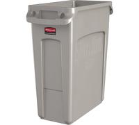 Rubbermaid Recipiente para separar materiales/cubo de basura SLIM JIM®, capacidad 60 l, con conductos de ventilación, beige, a partir de 3 unid.