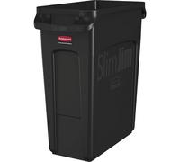 Cubo de basura SLIM JIM® Rubbermaid, capacidad 87 l, con conductos de ventilación