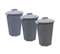 Cubo de basura universal de 40 L, tapa con bloqueo en 3 colores