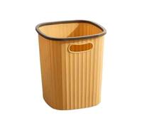 Cubo de basura y residuos para interiores de cocin Large Household Kitchen Bedroom Capacity Office Dormitor Living Room Garbage Bin bote de basura(Yellow,Medio)