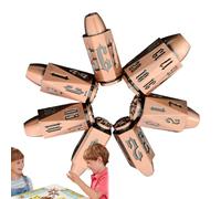 Cubo de bolas de metal - Juego de 7 capas poliédrico, construcción de precisión de aleación de zinc, diseño duradero y pesado, dados de mesa únicos para juegos de rol, juegos de mesa, estrategia