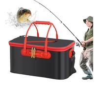 Cubo de cebo - Cubo plegable para peces | Contenedor de peces vivos, bolsa de pesca EVA para camping, cubo de protección de peces para almacenar peces vivos