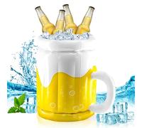 Cubo de Cerveza Hinchable, yisight Cubitera, Enfriador de Bebidas Hinchable, Cubo Enfriador de Bebidas, Portabebidas para Piscina, para Fiestas en El Jardín, Fiestas de Verano y Fiestas en La Piscina