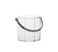 Cubo de Champán Cubitera acrílica de 950 ml con asa, transparente, for champán, ideal for bares, fiestas y restaurantes