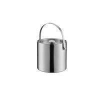 Cubo de Champán Cubitera de acero inoxidable doble capa con tapa for coctelerías, congeladores y vino(XL)