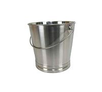 Cubo de cocina para comer o leche, de acero inoxidable, 8 litros