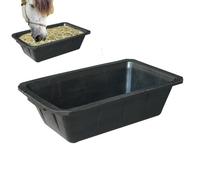 Cubo de comida para caballos de 10 l | Durablle - Cuenco de goma para alimentación y agua para animales de granja, cabras, aves, pollos, ciervos, mascotas y ganado que se aleja de granjas ERN