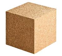 Cubo de corcho de 10 x 10 x 10 cm | Cubo de corcho prensado de corcho natural de Portugal | Bloque de corcho para manualidades, bricolaje, modelismo, bricolaje, decoración y accesorios de terrario
