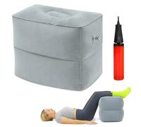 Cubo de disco intervertebral inflable con bomba, cubo de almacenamiento de niveles, cubo de espuma, taburete inflable, reposapiés para avión infantil, cojín de reposapiés inflable para el hogar