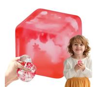 Cubo de estrés Fidget | Bola antiestrés de Hielo | Juguete Fidget Extensible | Cubo de de ansiedad de relajación Compresible | Bola de Terapia de sensorial para Hombres
