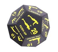Cubo de fitness para entrenamientos, dispositivo de entrenamiento deportivo de 12 lados para juegos de dados de fitness en grupo, dados para el programa de fitness, para interior y exterior, hogar