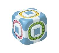 Cubo de frijol mágico 2 en 1, juguete giratorio para los dedos, juguete giratorio para judías, , herramienta para desarrollar habilidades cognitivas, juego de entrenamiento de coordinación