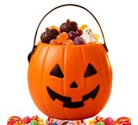 Cubo de Halloween Cesta Espeluznante de Gran Capacidad para Chuches Snacks