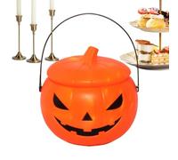 Cubo de Halloween Genérico Cubo Luminoso LED con Mango | Bolsas Trick Oro Treat Brillante para Gourmandies de Fiesta Regalos Niñas Navidad Hogar Exterior Porche