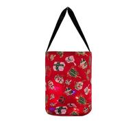 Cubo de Halloween LED, LED para dulces o golosinas - de caramelos de Navidad brillante reutilizable multipropósito,Cubo reutilizable multiusos de poliéster, de Navidad brillante