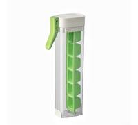 Cubo de hielo, 1 paquete de máquina de cubitos de hielo tipo prensa, portátil de liberación rápida para whisky, cóctel, café, bricolaje, hogar, bar, fiesta (verde)
