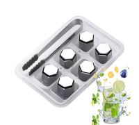 Cubo de hielo de metal, cubo de hielo de acero inoxidable que puede mantener tus bebidas sin problemas, ligero y fácil de transportar, cubos de hielo plegables reutilizables - Cubo de hielo