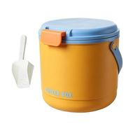 Cubo de hielo pequeño genérico | Contenedor 2 en 1 con tapa y 2 bandejas para cubitos de hielo - Congelador - para casa, aperitivos, vino, bebidas, cócteles, camping, picnic y