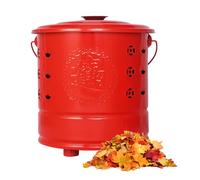 Cubo de incineración de papel, barril de acero inoxidable, asa de transporte, construcción de alto rendimiento, fácil de transportar | Depósito de fuego para escombros, madera, basura, hojas, dinero