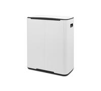 Cubo de la basura con pedal brabantia 2 cubos x 30l blanco