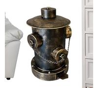 Cubo De La Basura Con Tapa,De Basura De Gran Capacidad Con Diseño De Hidrante Contra Incendios Y Pedal - Papelera De Desechos | Para La Oficina, El Hogar, El Dormitorio, La Ducha, Exterior Y Coc