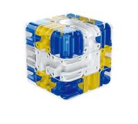 Cubo de laberinto 3D, cubo grande de rompecabezas de laberinto 3D, juguete cautivador para pensar, cubo mágico 3x3, diseño de rompecabezas de doble trayectoria de bola, rompecabezas complejo para