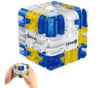 Cubo De Laberinto 3D Grande, Rompecabezas For Adultos, Desafío Lógico 3x3 Laberinto Rompecabezas Cubo Juguete For Aliviar El Estrés Y Desarrollo Lógico(Blue)