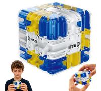 Cubo de laberinto 3D, juguete de cubo mágico, rompecabezas complejo de bolas de laberinto con bolas giratorias, cubo interactivo juguete educativo para fiestas de clase, juguete educativo regalo para