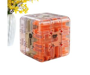 Cubo de laberinto 3D, juguete de promoción temprana, juego lógico para el hogar, viajes, fiestas, aulas, niños, niñas, educación en casa, noches familiares, campamento de verano,