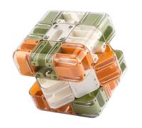 Cubo de Laberinto, Bola de Laberinto con canicas mágicas, Juguete de ingenio, Juguete de Entrenamiento Cerebral para la Conciencia Espacial, para aliviar el estrés y desarrollar la lógica (A)