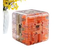 Cubo de Laberinto de Bolas 3D, Juguete Educativo antiestrés - Juego Educativo de del estrés, para el hogar, Viajes, aulas, niños, niñas, educación en el hogar, Noches Familiares