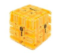 Cubo de laberinto de rompecabezas grande 3D de laberinto, juguete atractivo para el cerebro, bola mágica de 3 x 3 laberintos para aliviar el estrés, un regalo educativo perfecto (amarillo)