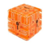 Cubo de laberinto de rompecabezas grande 3D de laberinto, juguete atractivo para el cerebro, bola mágica de 3 x 3 laberintos para aliviar el estrés, un regalo educativo perfecto (naranja)
