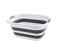 Cubo de lavado para camping, cubeta para platos plegable, Cesta multifuncional para ropa sucia, lavabo plegable, Cesta organizadora de contenedor de almacenamiento de cesta de ahorro de espacio de 40L